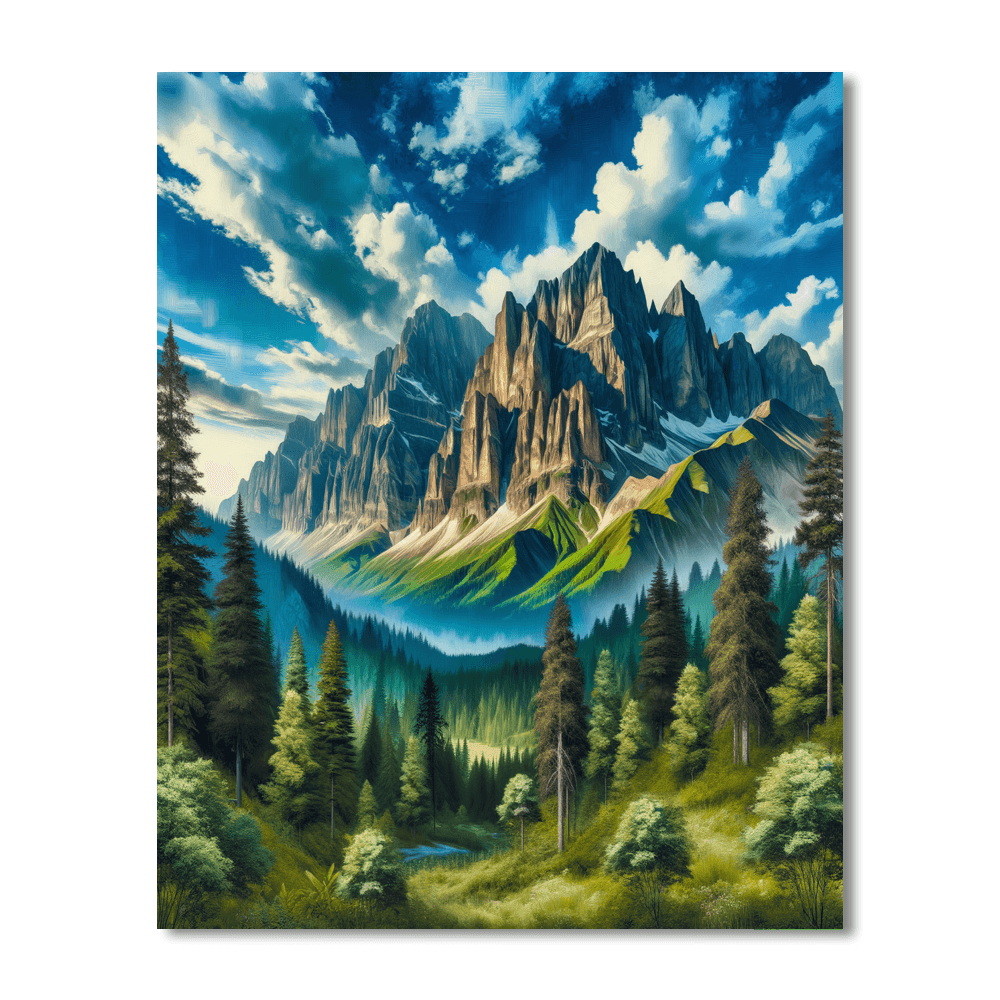 Adventure In The Mountains DIY Paint By Numbers