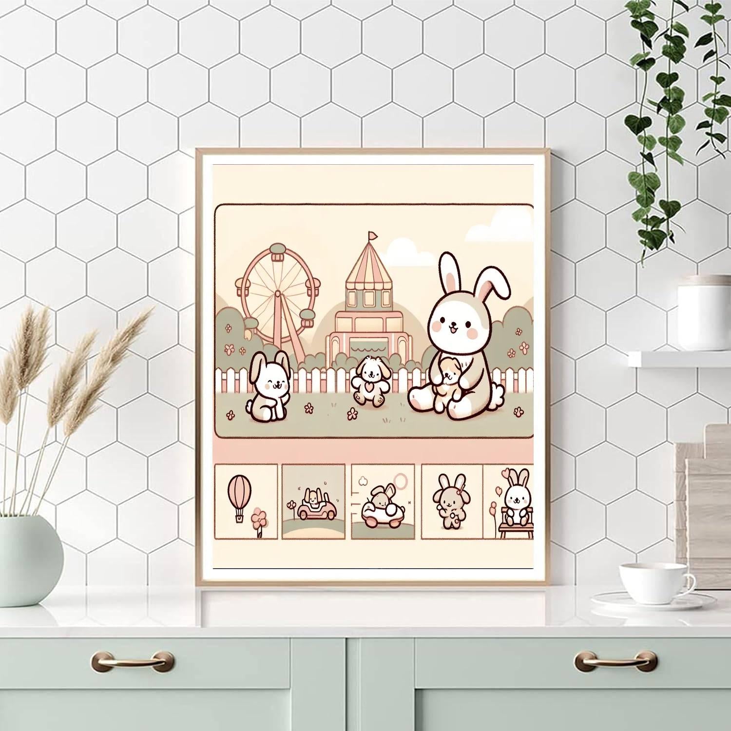 Cuddly Critter Carnival Numbered Painting Kits