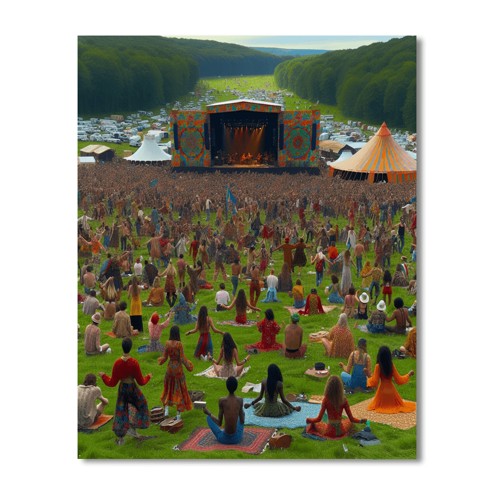 Woodstock Festival - United States Paint By Color