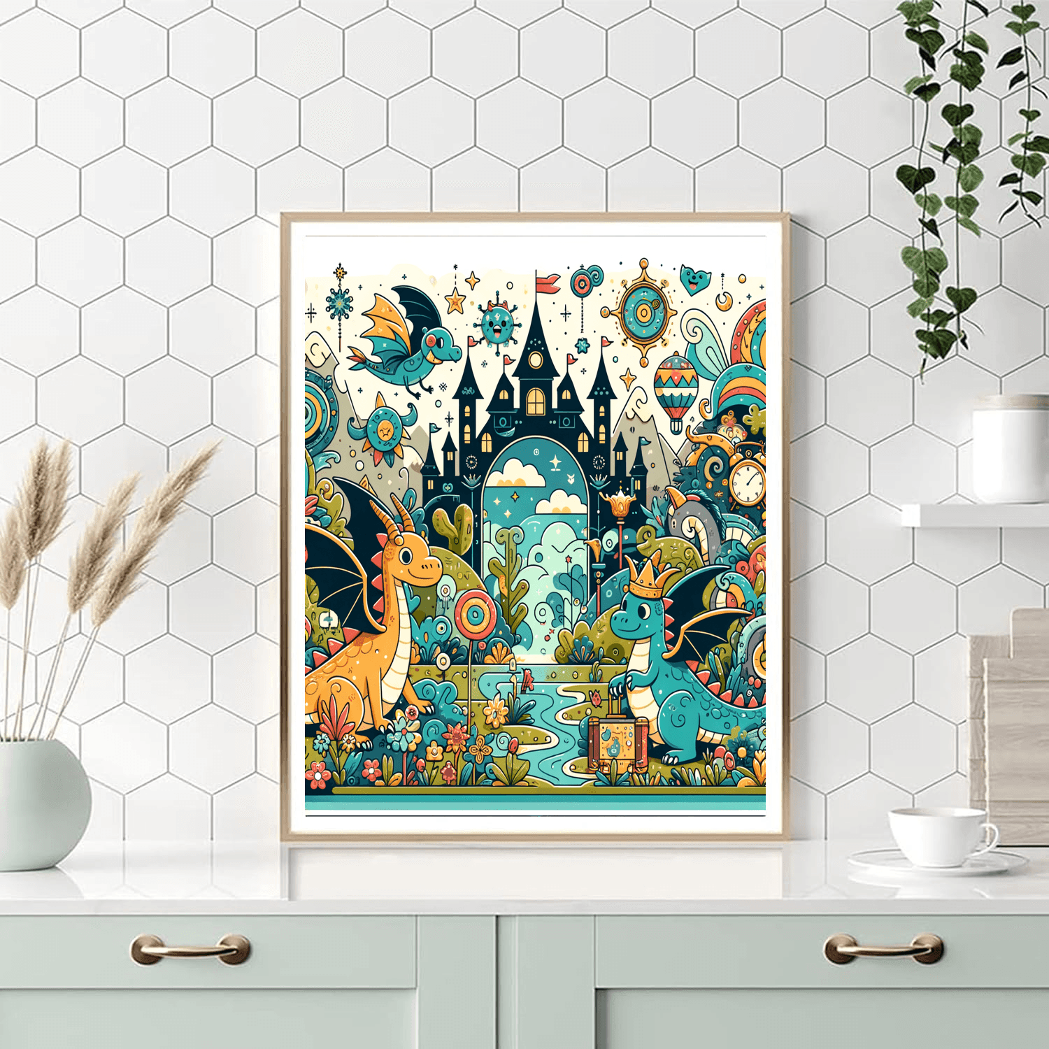 Fantasy Dragon Tales Paint By Number