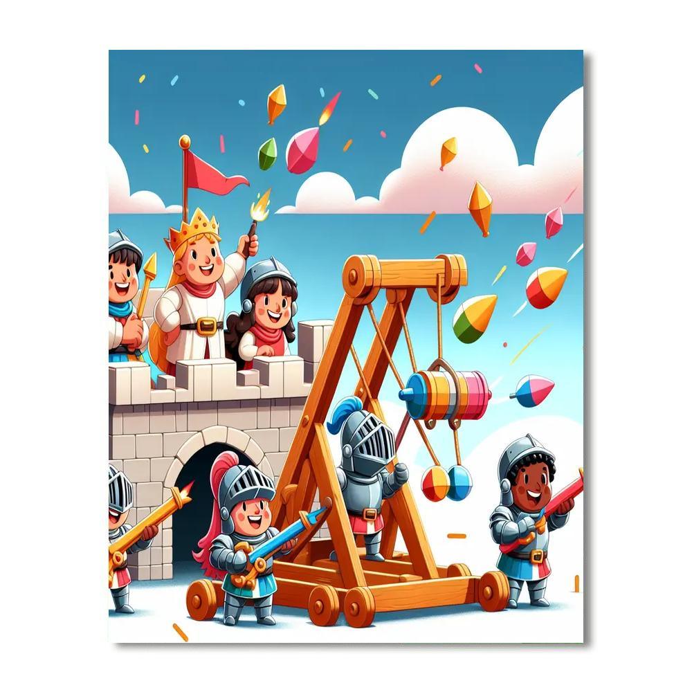 Castle Siege Showdown Numbered Painting Kits