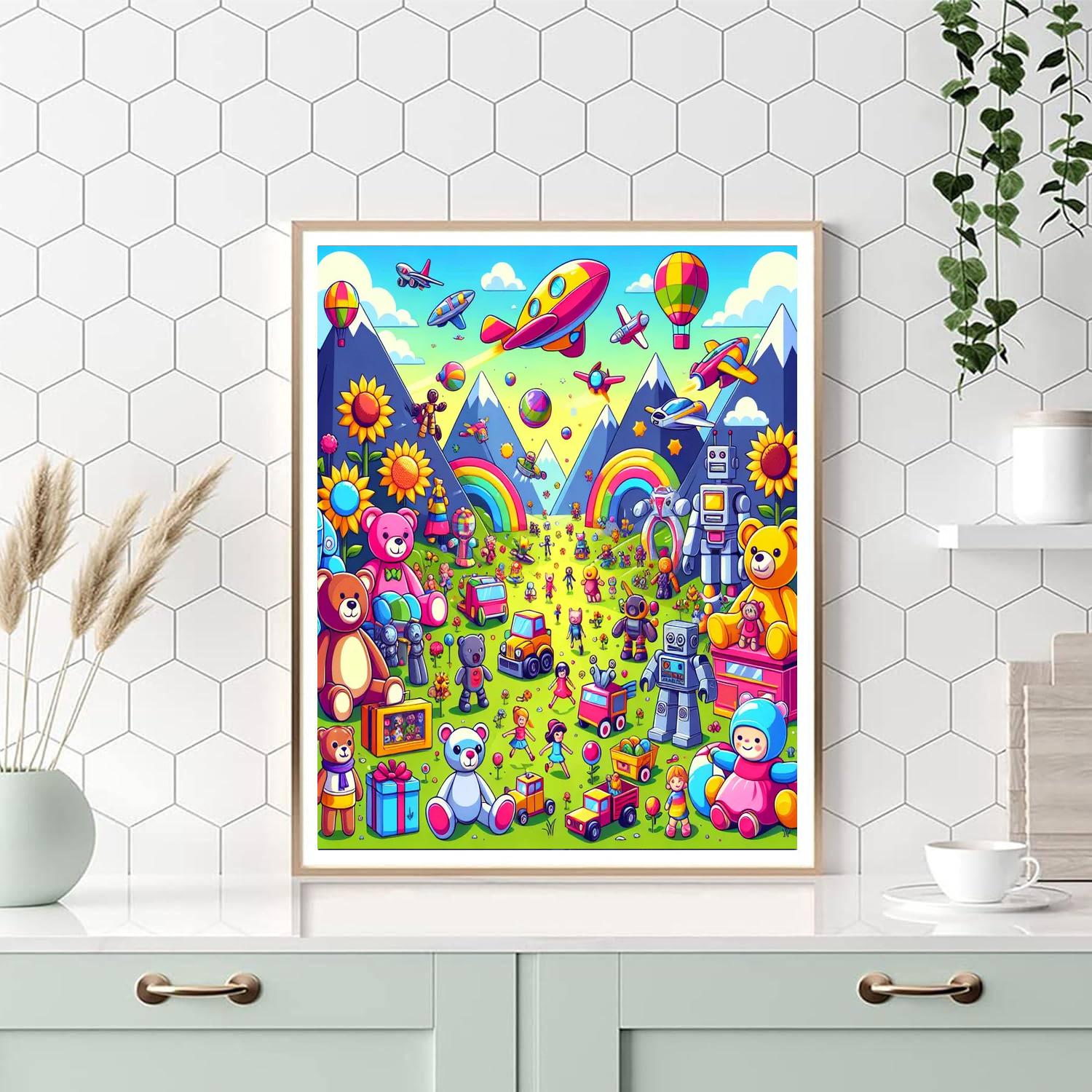 The Great Toy Adventure Painting Number Kit