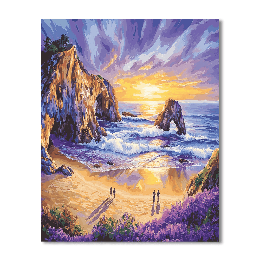 Pfeiffer Beach DIY Paint By Numbers