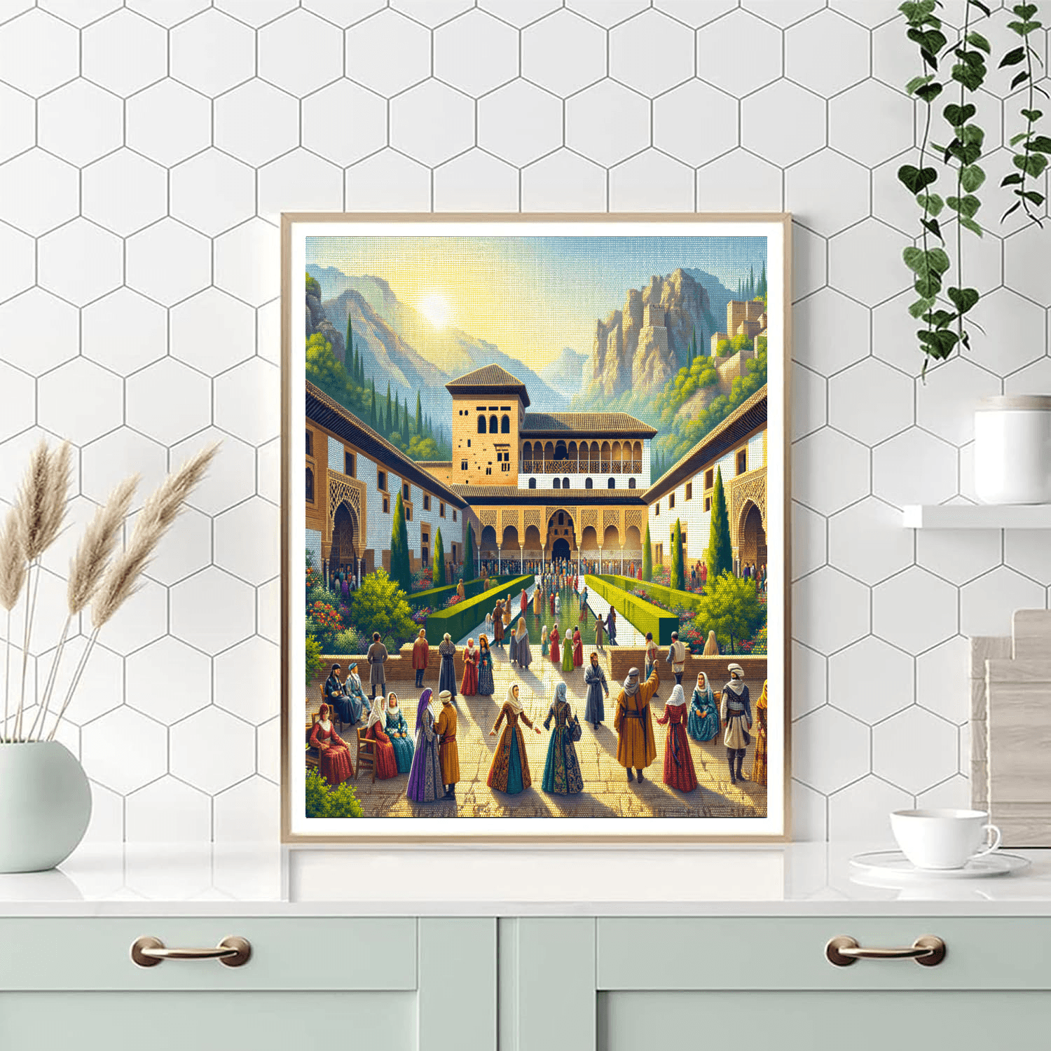 Alhambra Day - Granada Painting By Numbers Kit