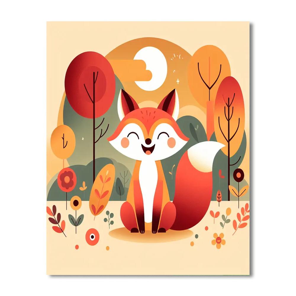 Giggly Fox Numbered Painting Kits