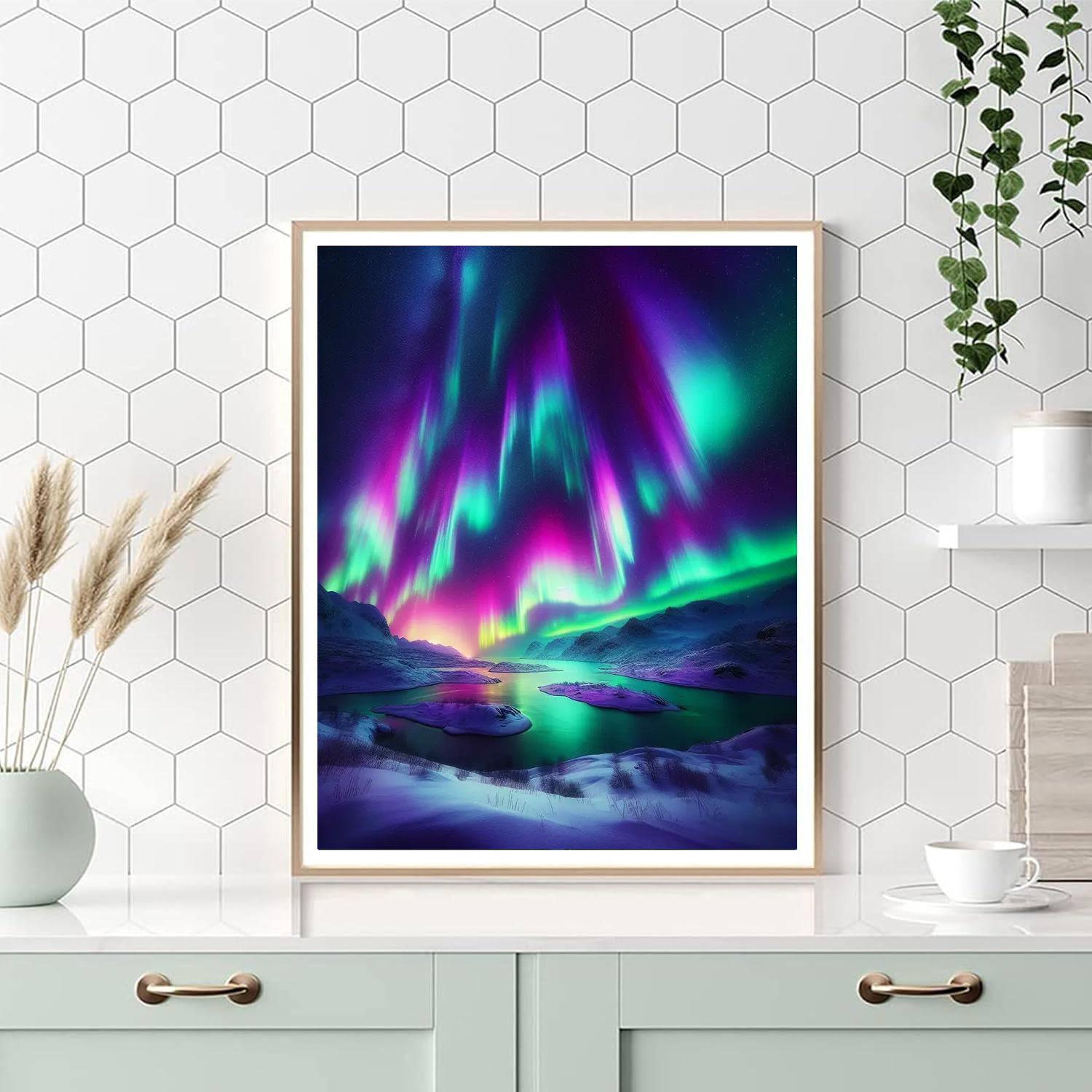 Aurora Borealis Wonder Numbered Painting Kits