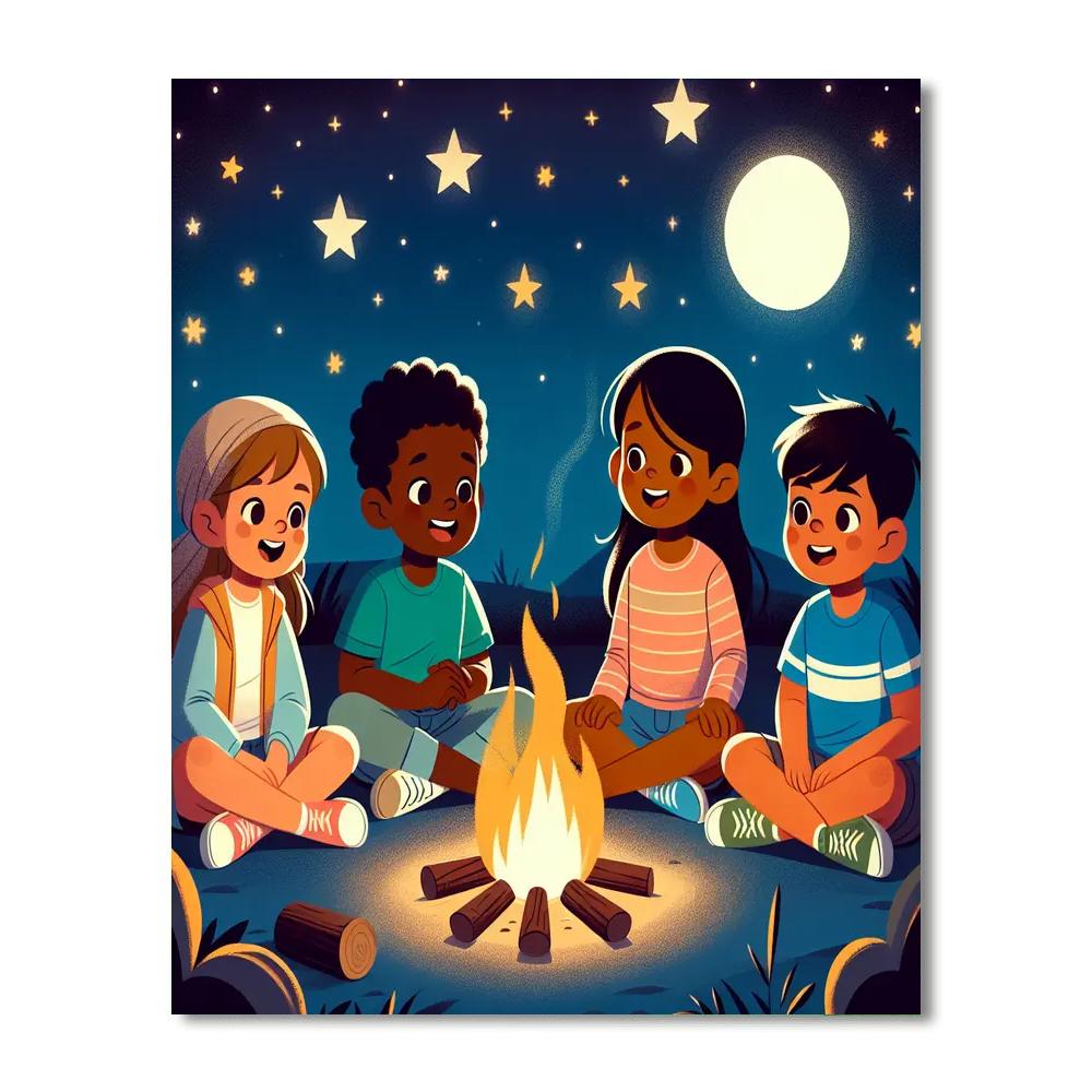 Starlit Stories Painting Number Kit