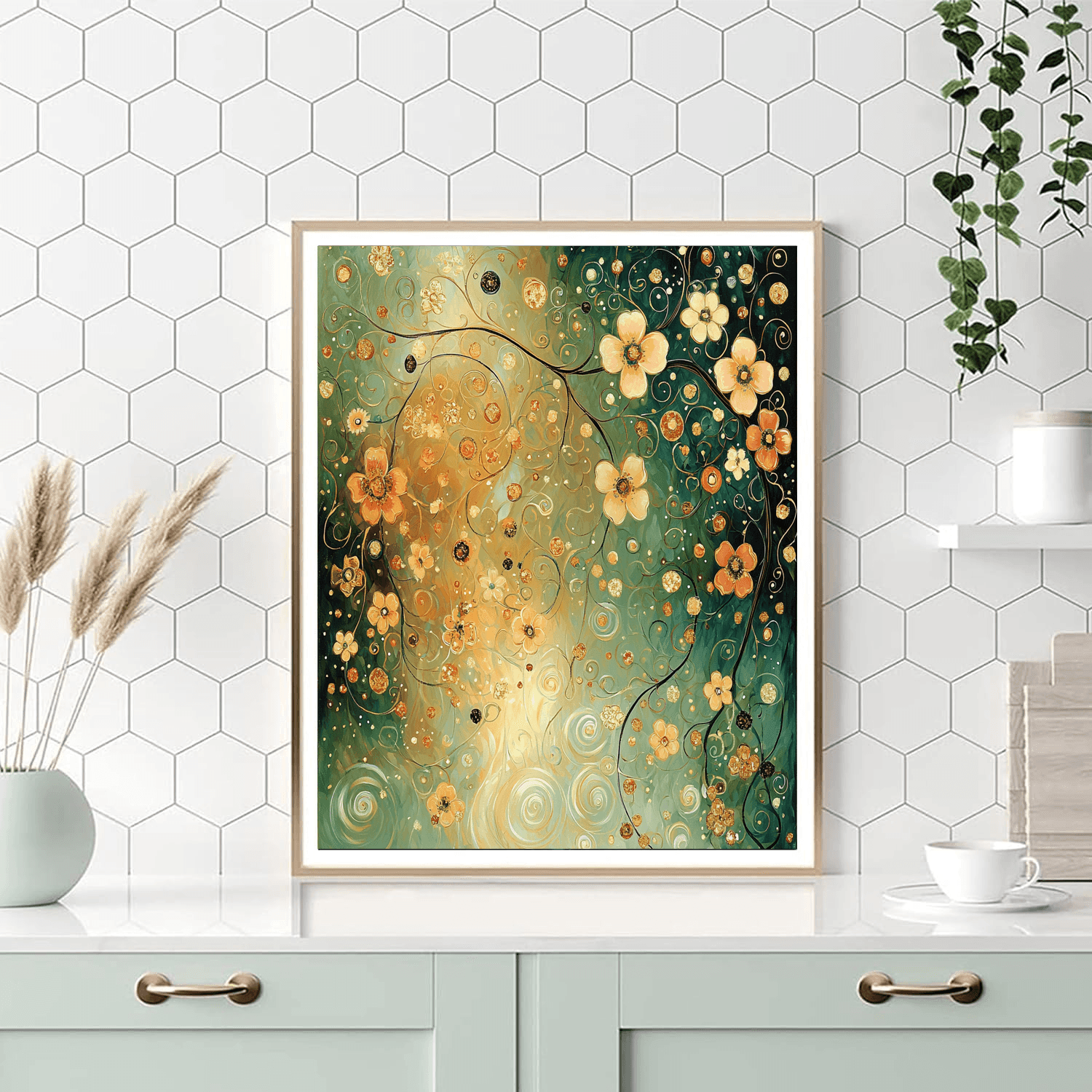 Klimt Inspired Flowering Dreams  Paint By Number
