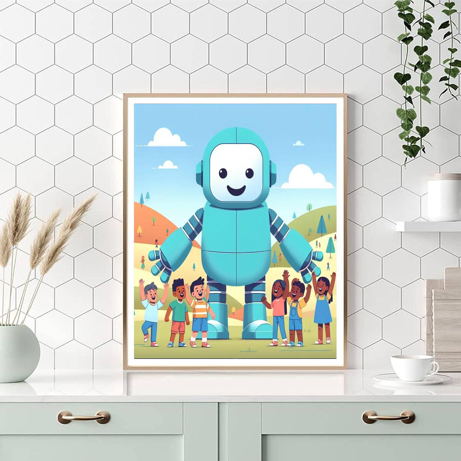 Gigantic Robot Challenge Paint By Color
