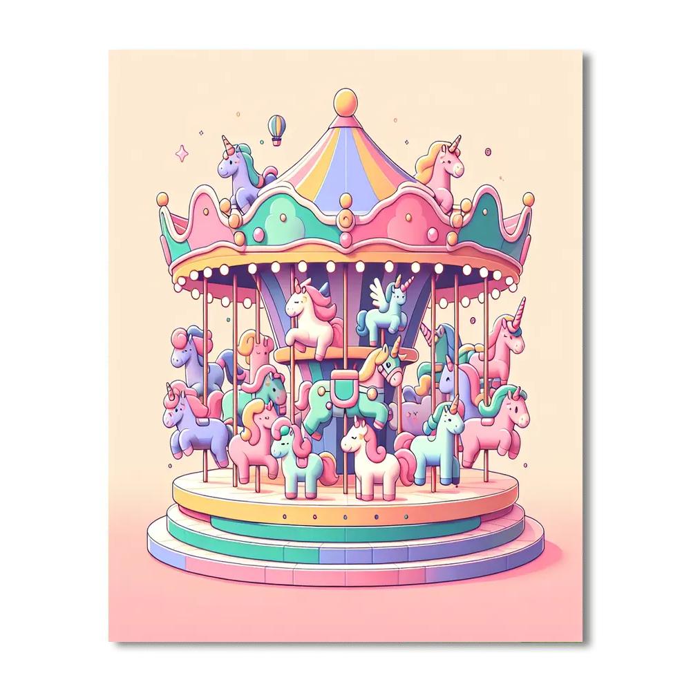 Dreamland Carousel Ride Paint By Color
