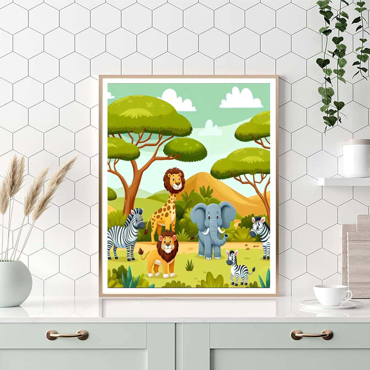 Safari Trek Numbered Painting Kits