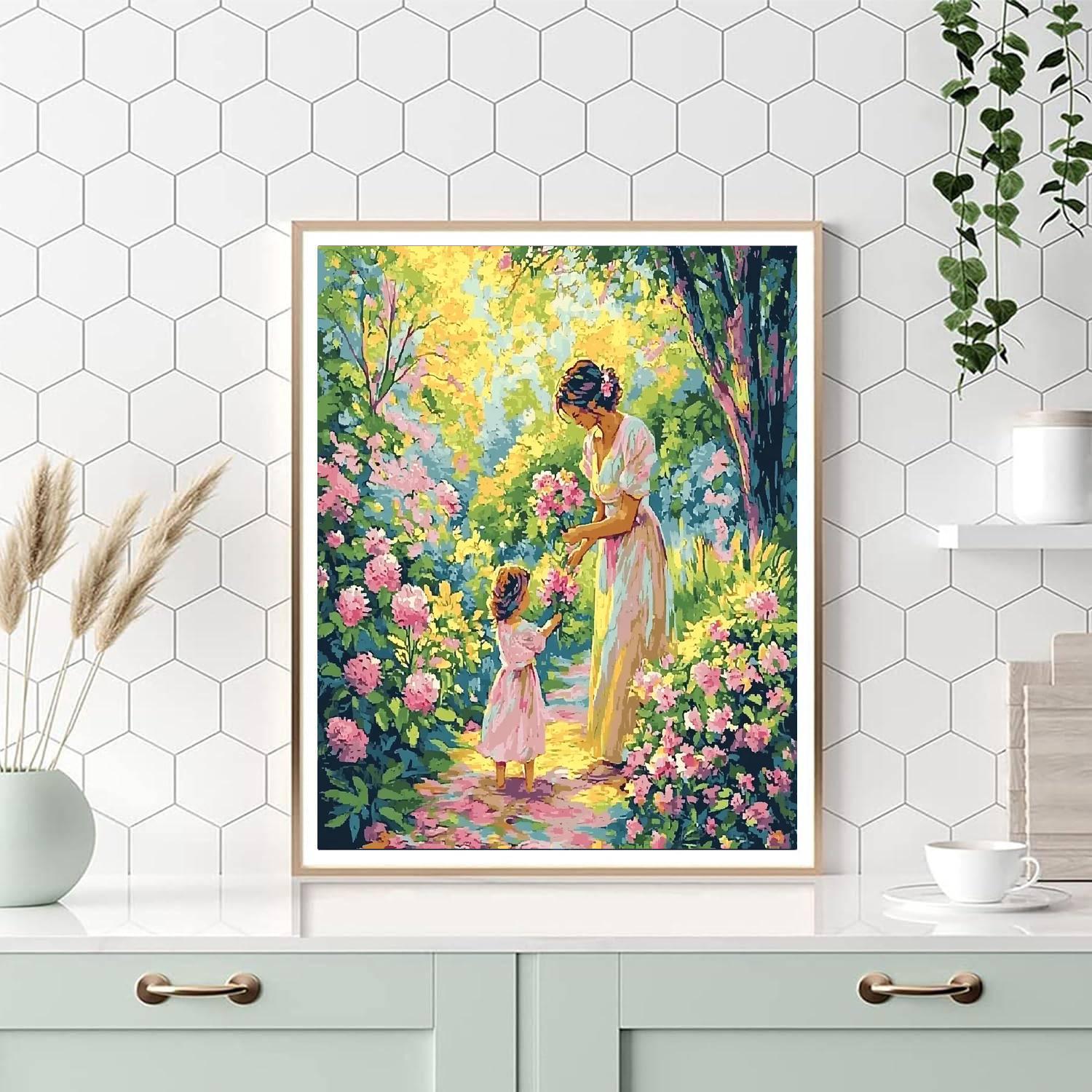 Mother's Love In Bloom Numbered Painting Kits