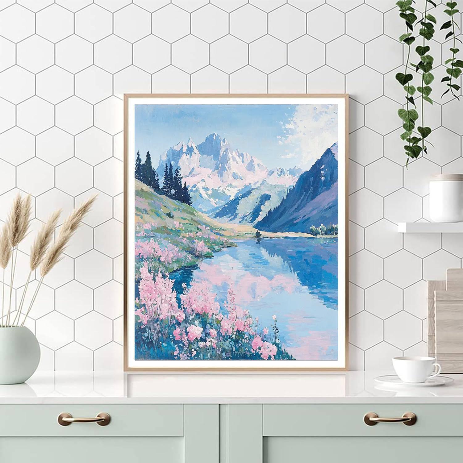 Edgar Degas Inspired Pastel Mountain Serenity  Paint By Numbers