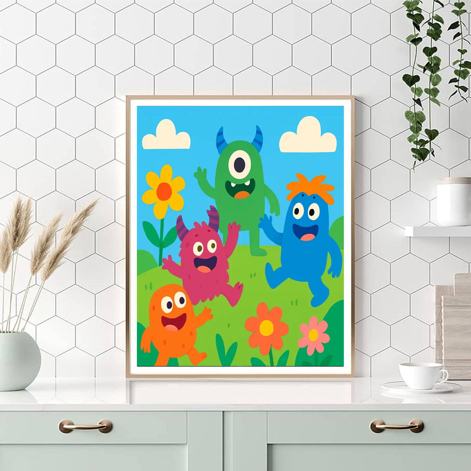 Silly Monsters On The Loose Paint By Numbers