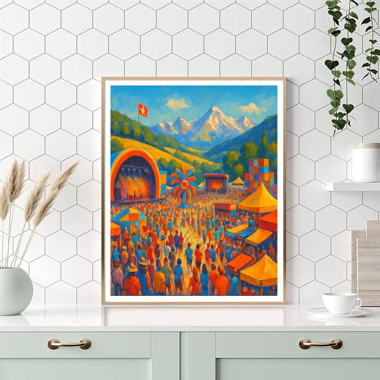 Paléo Festival - Switzerland Painting By Numbers Kit
