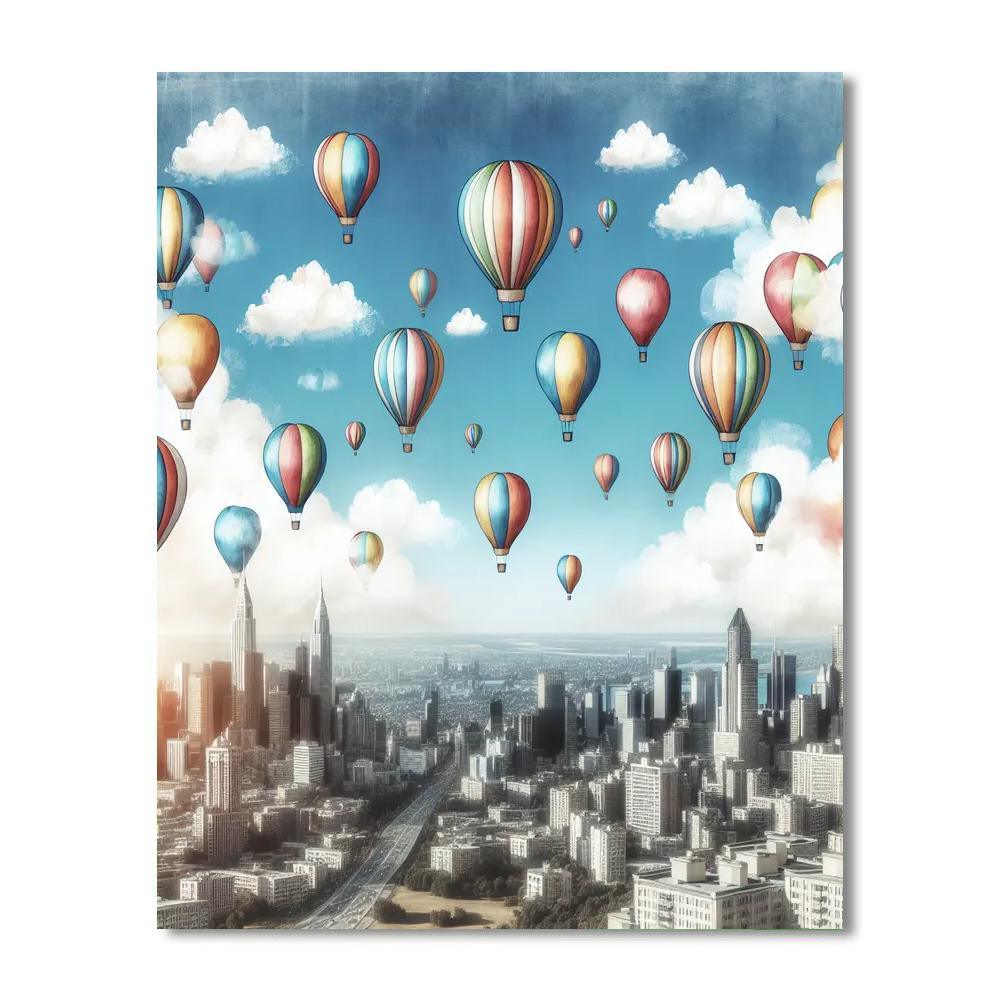 Whimsical Balloon Fiesta Paint By Color