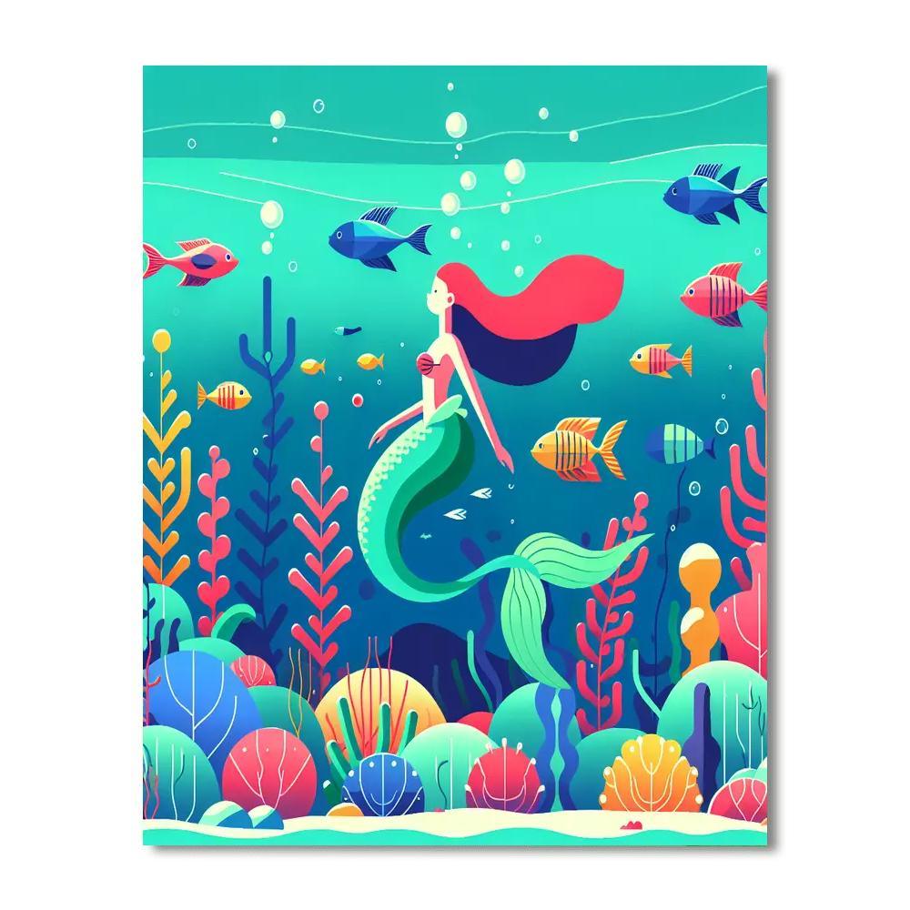 Tropical Lagoon Adventure Painting By Numbers Kit