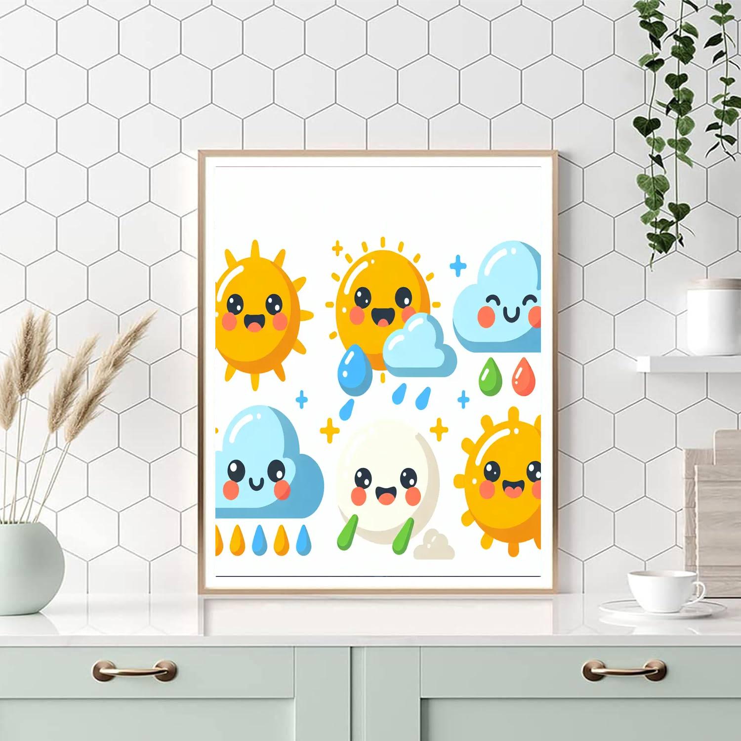 Happy Weather Friends Painting By Numbers Kit