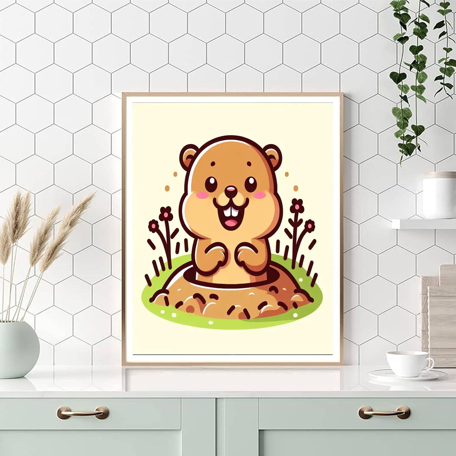 Giggly Gopher DIY Paint By Numbers