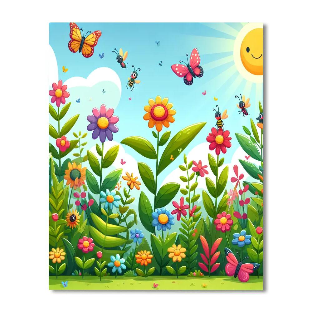 The Magical Garden Painting Number Kit