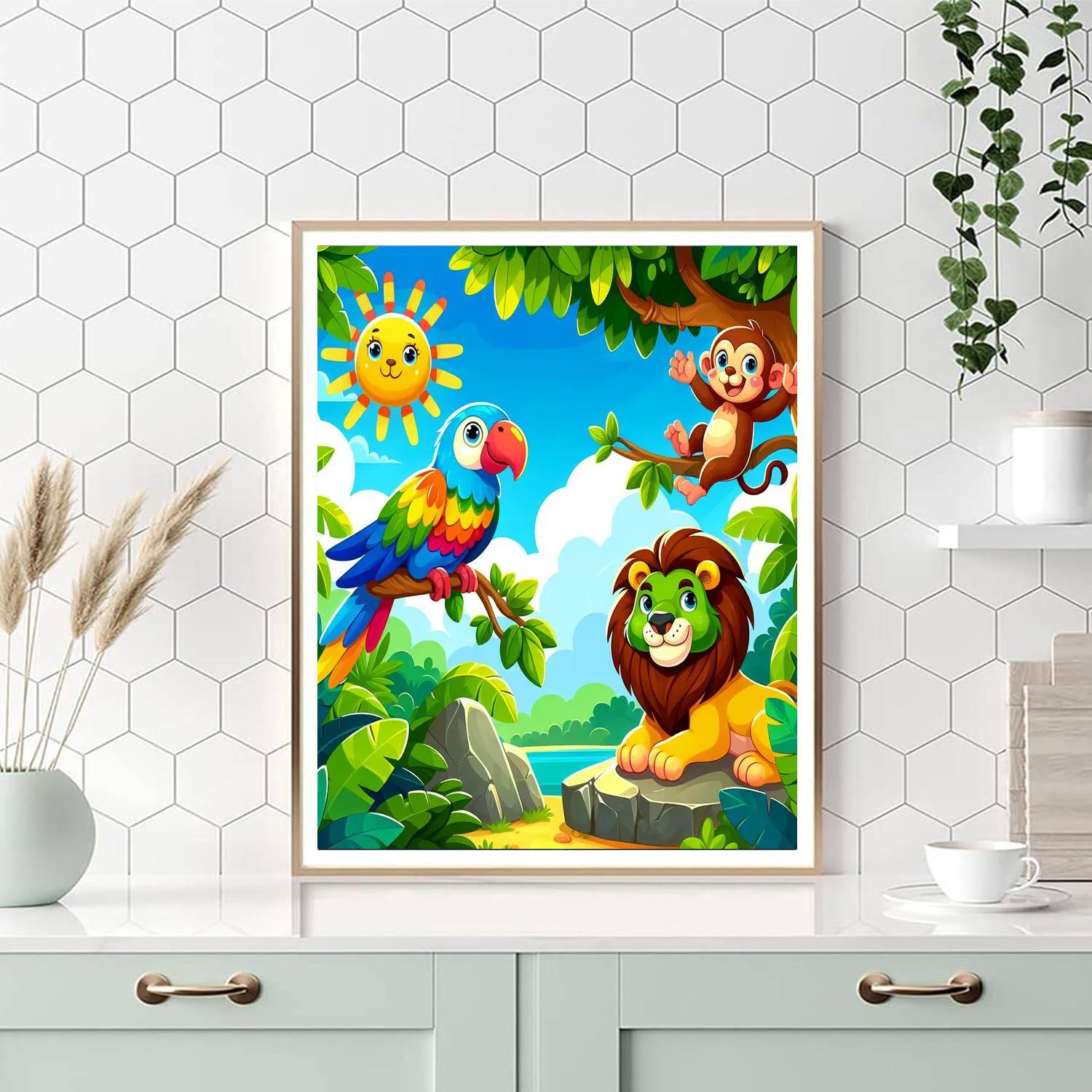 Wonderous Wildlife Paint By Numbers Art