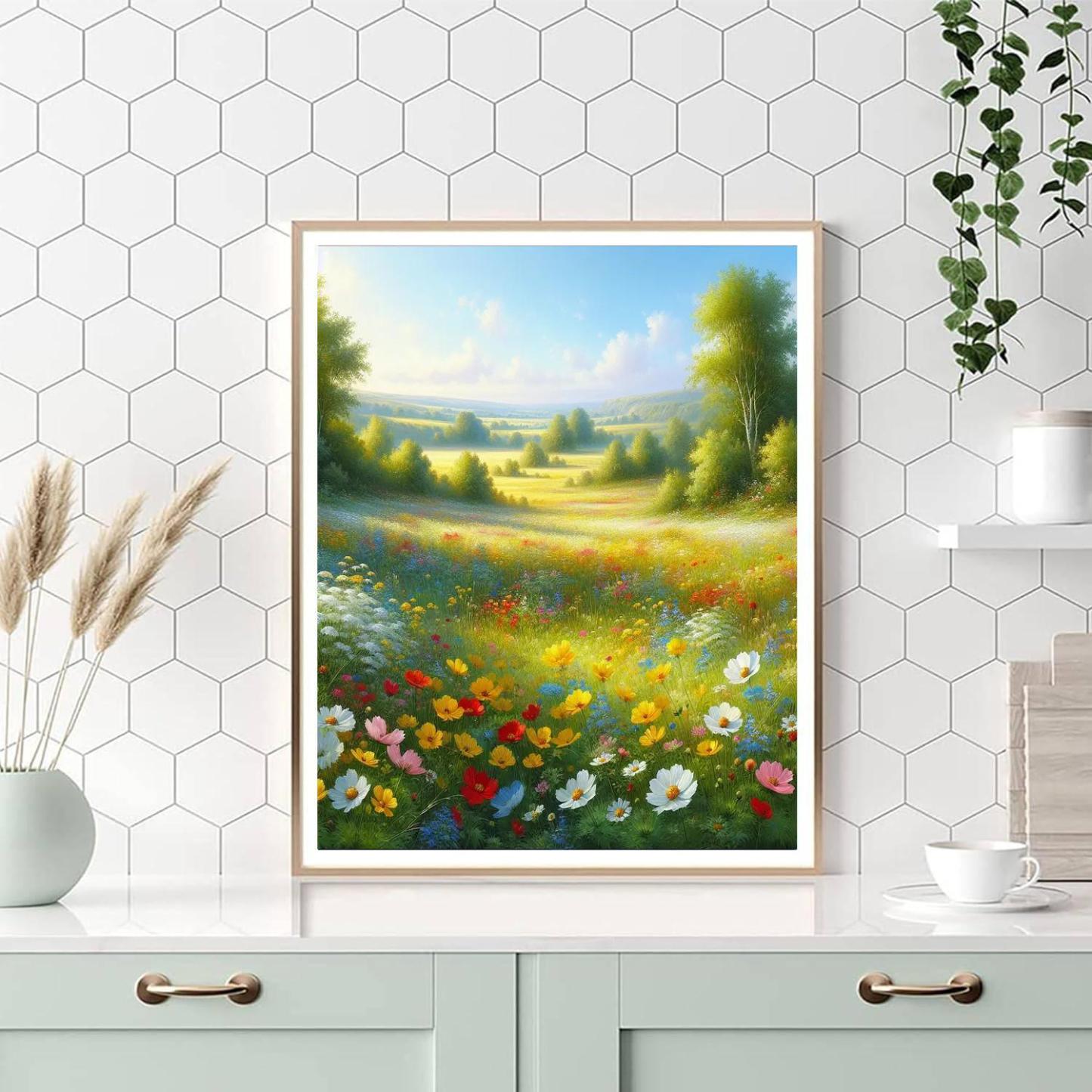 Meadow Breeze Escapade Number Painting