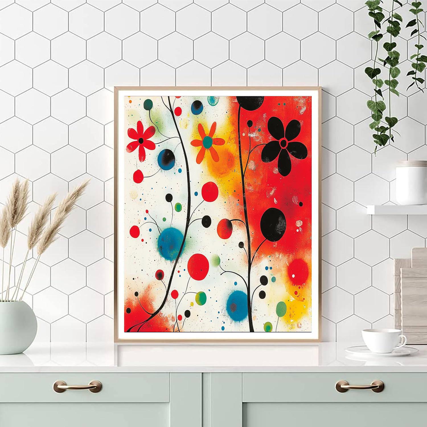 Joan Miró Inspired Dreamy Visions  Number Painting