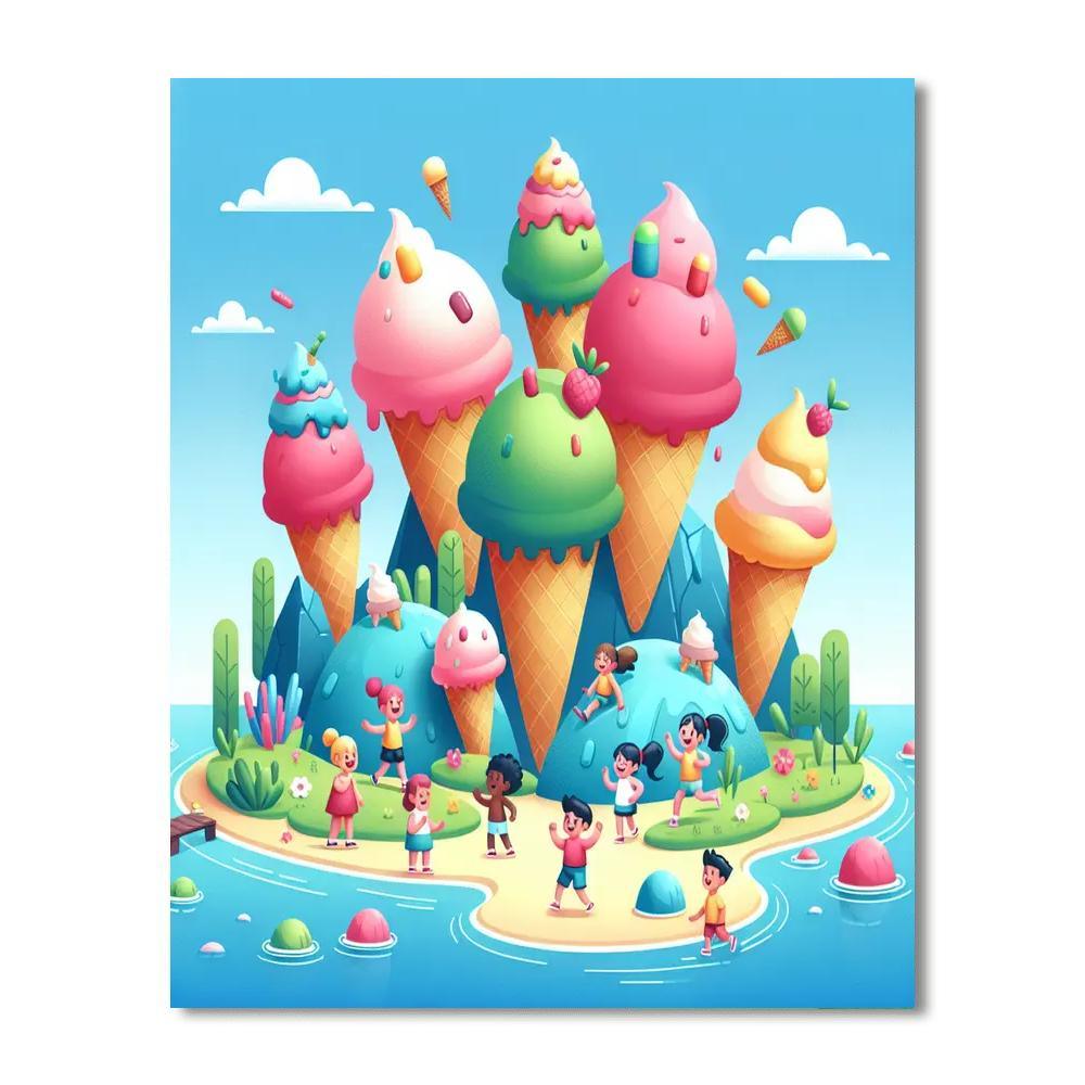 Ice Cream Island Fiesta Paint By Number