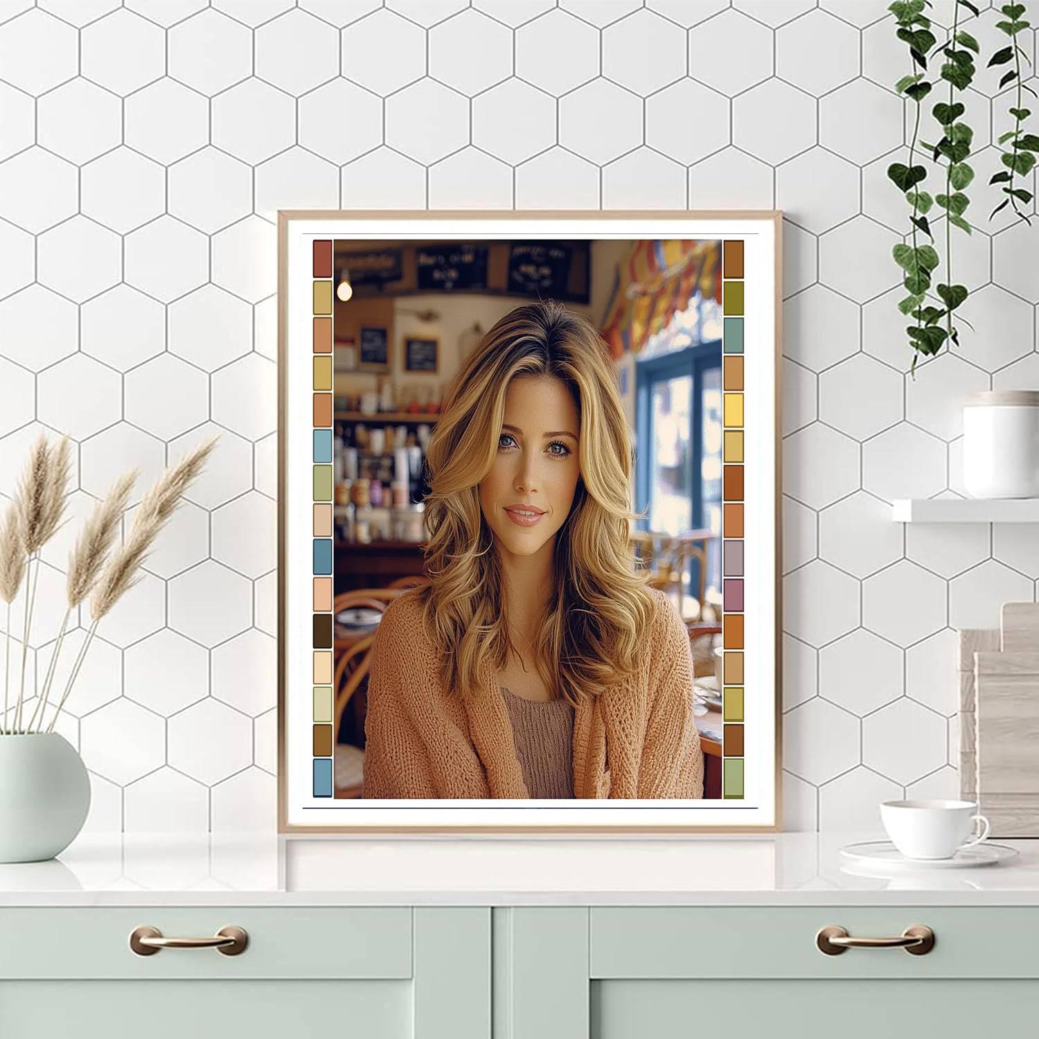 Jennifer Aniston: The Heartfelt Essence Of Rachel Green Painting Number Kit