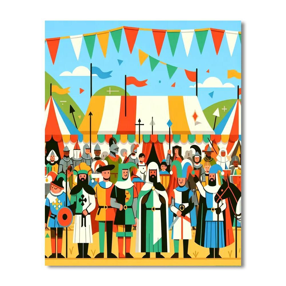 Medieval Festival Paint By Number