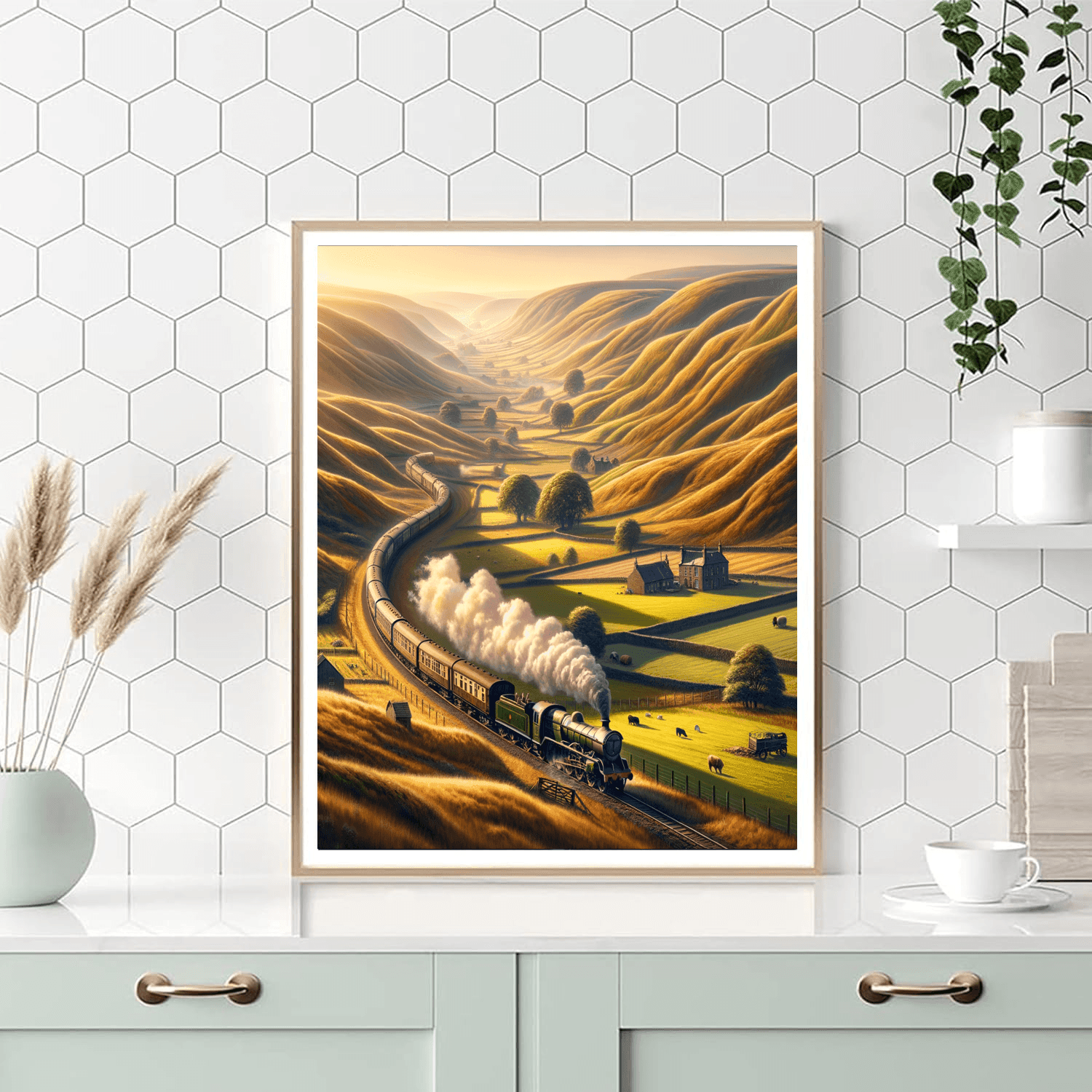 Vintage Railroad Journey Paint By Color