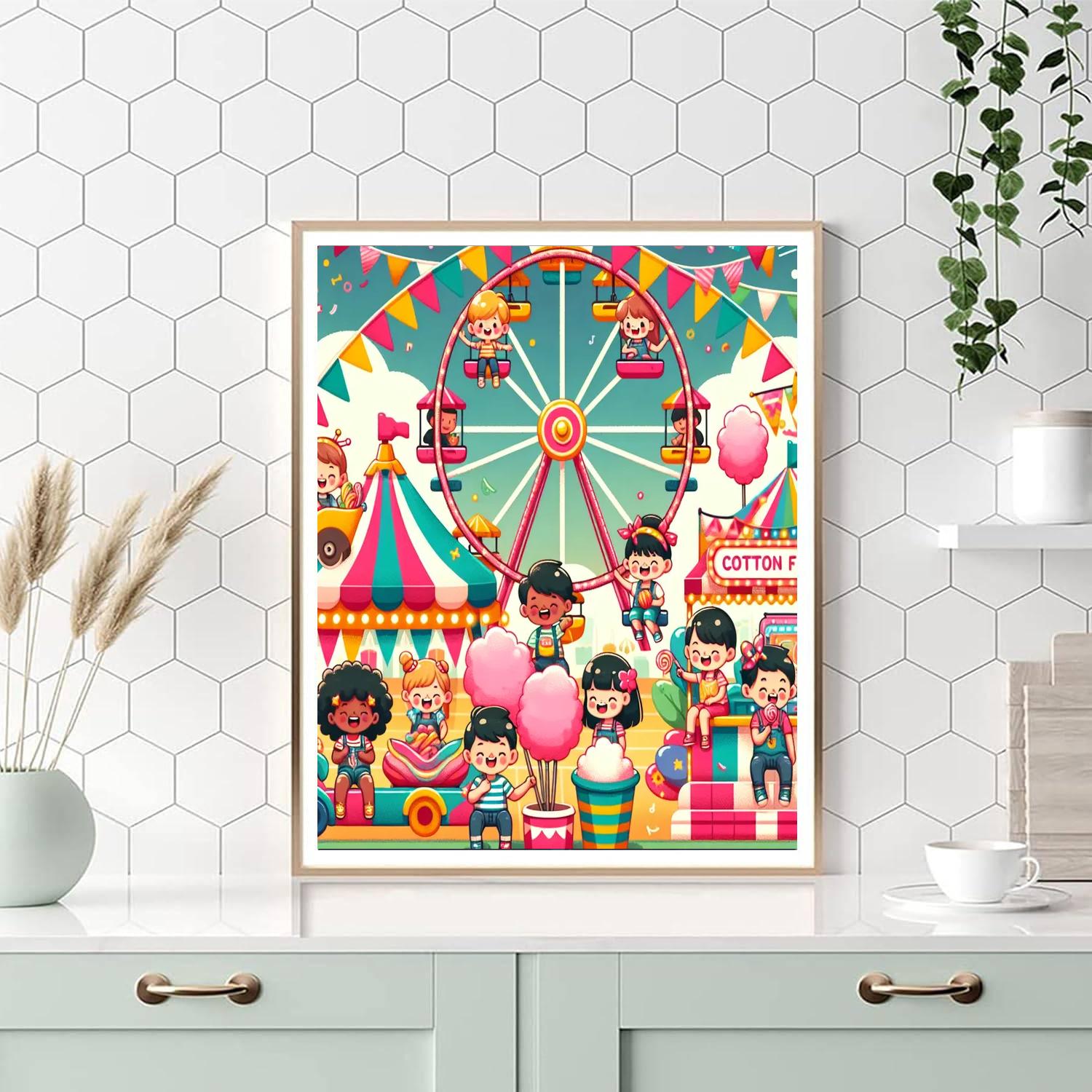 Bright Carnival Adventure Painting By Numbers Kit