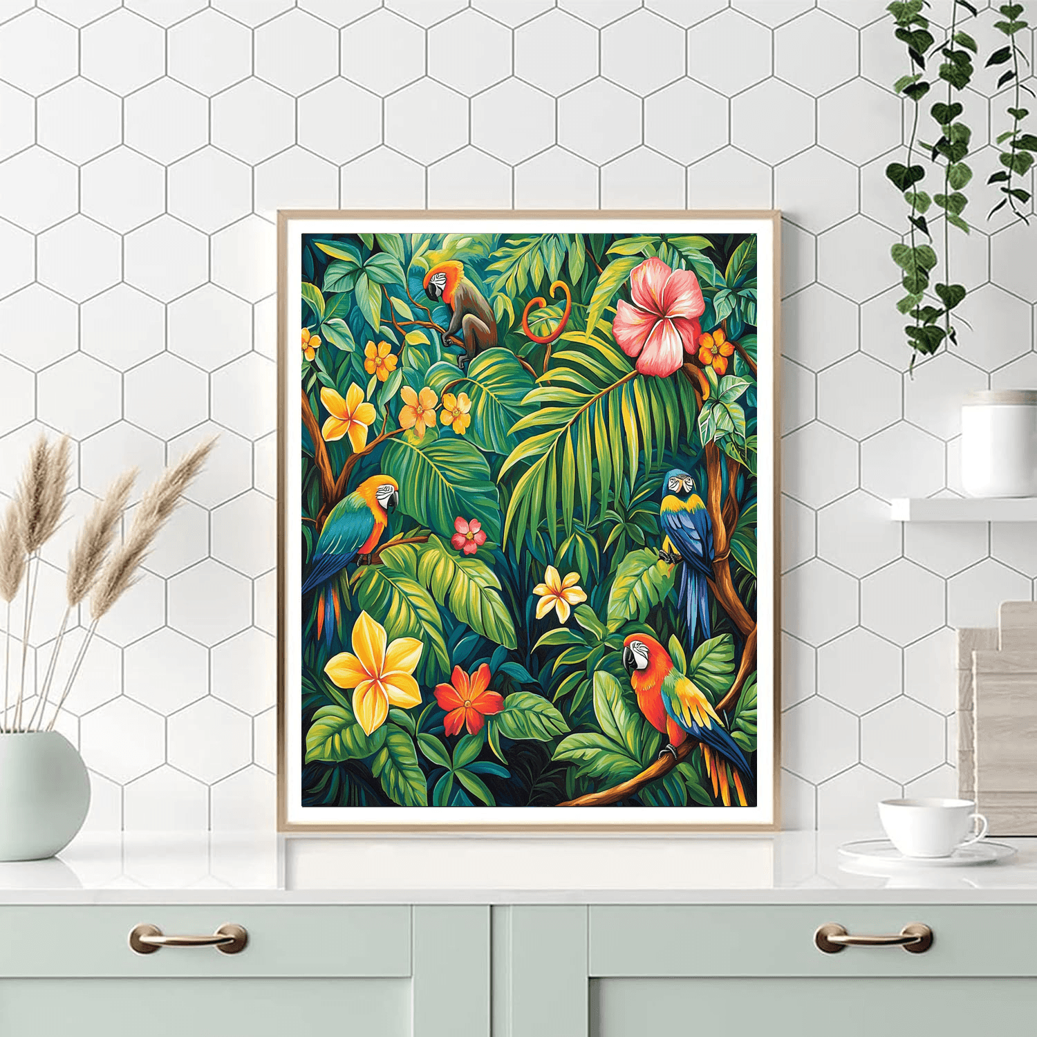 Henri Rousseau Inspired Jungle Vibrations  Paint By Numbers