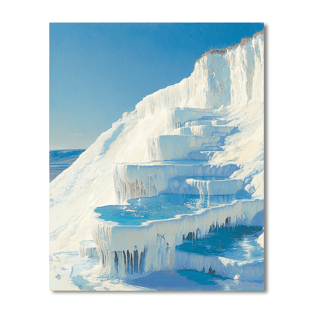Pamukkale Thermal Pools - Turkey Painting By Numbers Kit