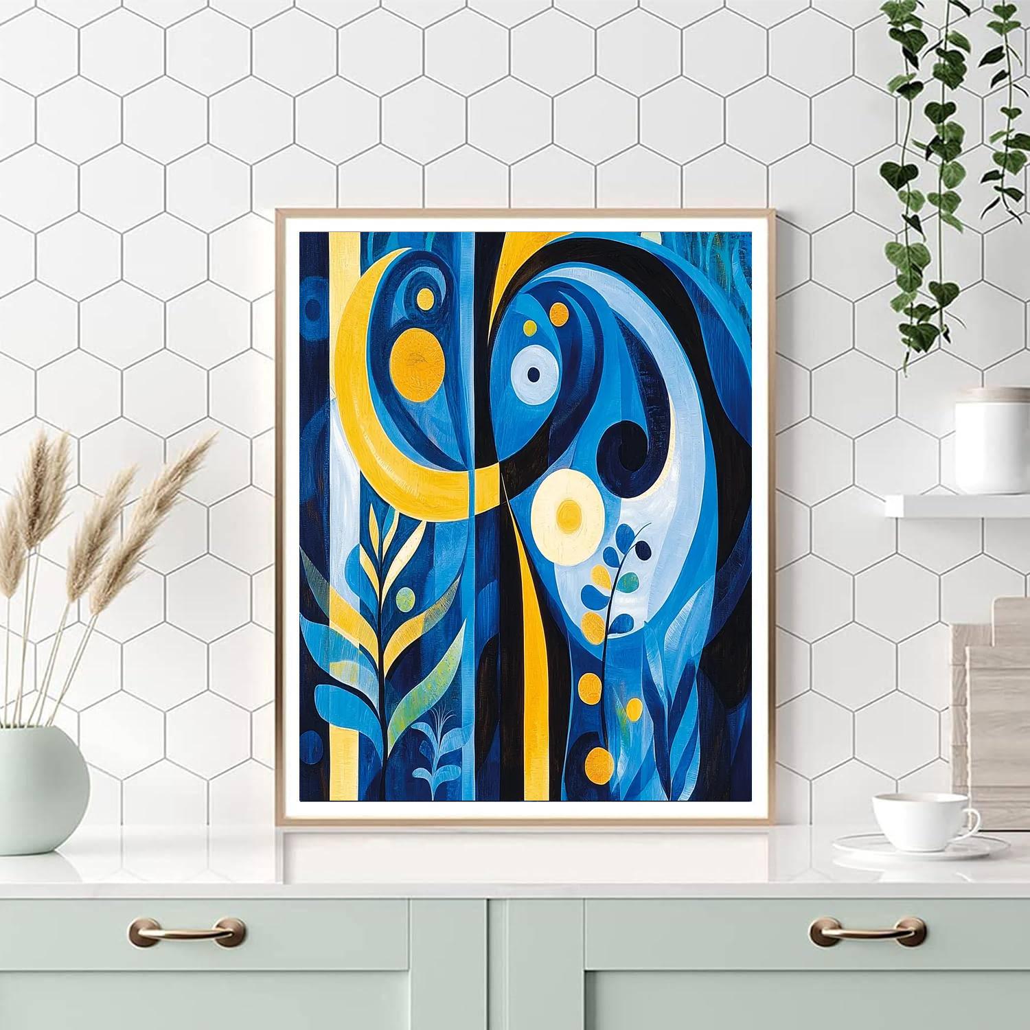 Joan Miró Inspired Surreal Landscape Of Dreams  Painting Number Kit