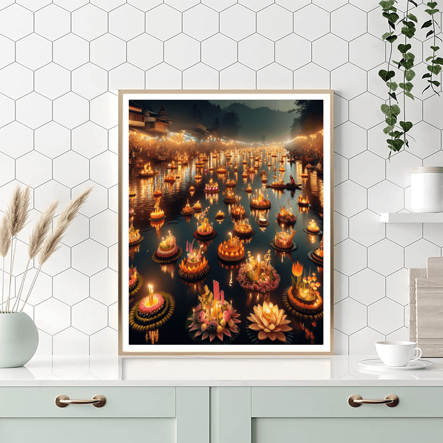 Loy Krathong - Thailand Paint By Color