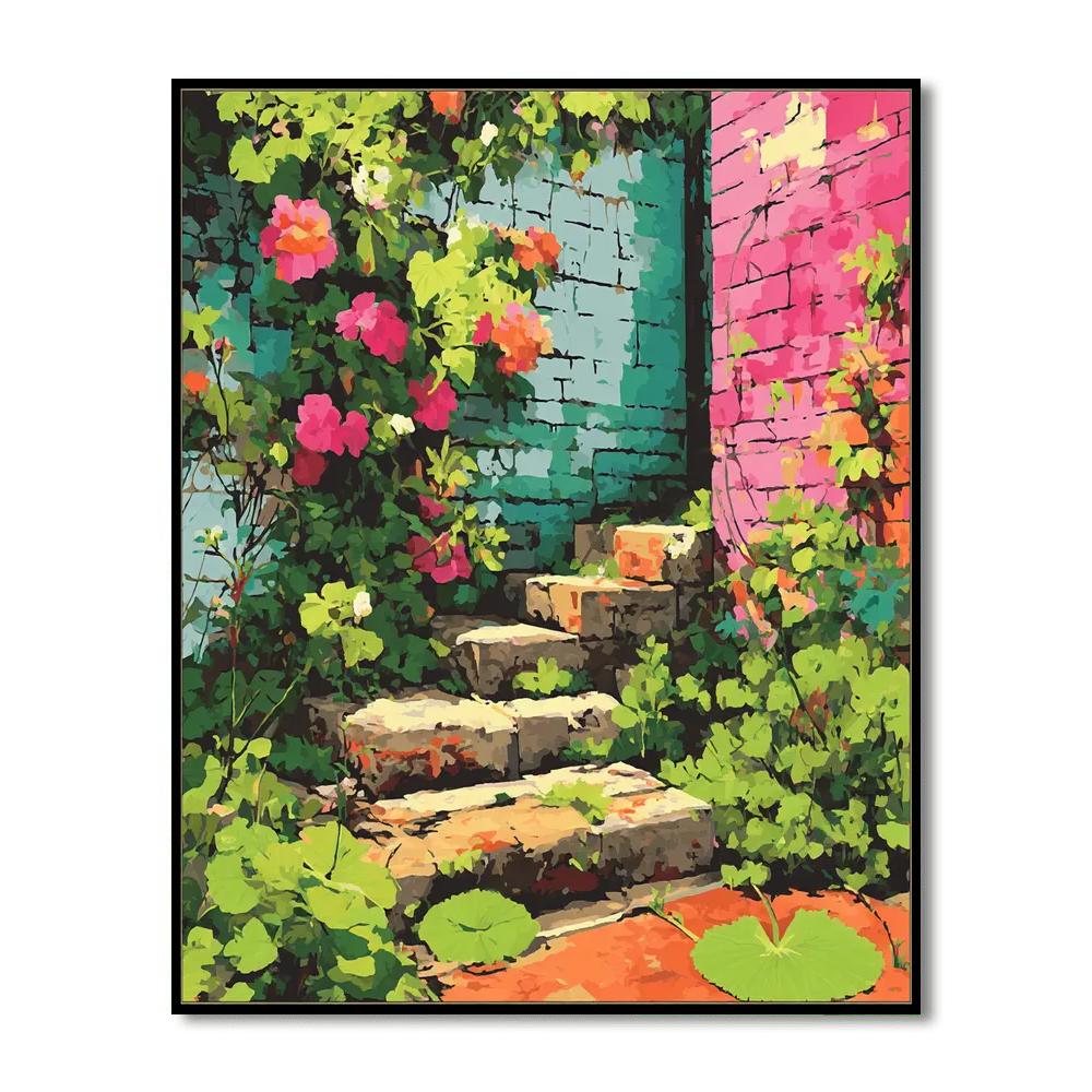 Kahlo Inspired Kahlo's Urban Garden  Paint By Number