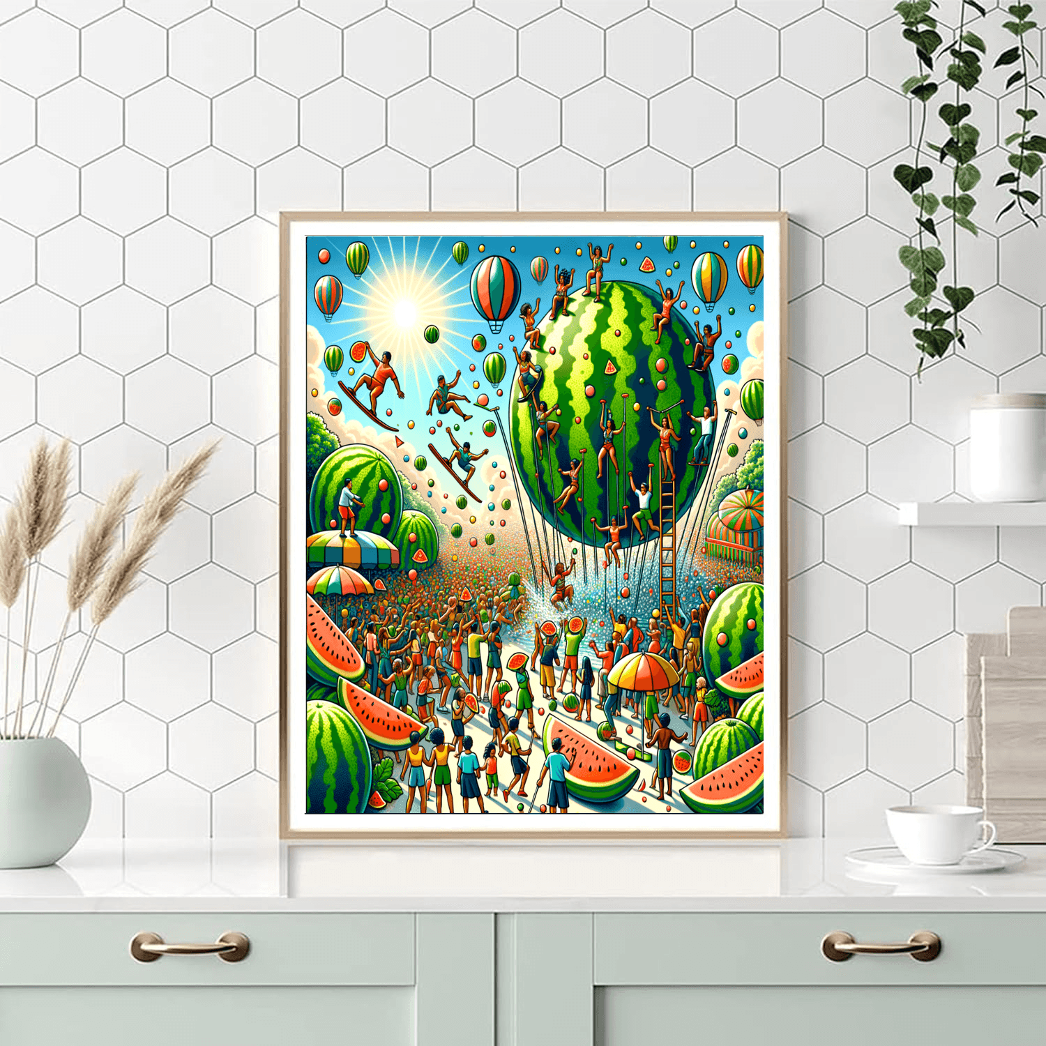 Chinchilla Melon Festival - Australia Number Painting