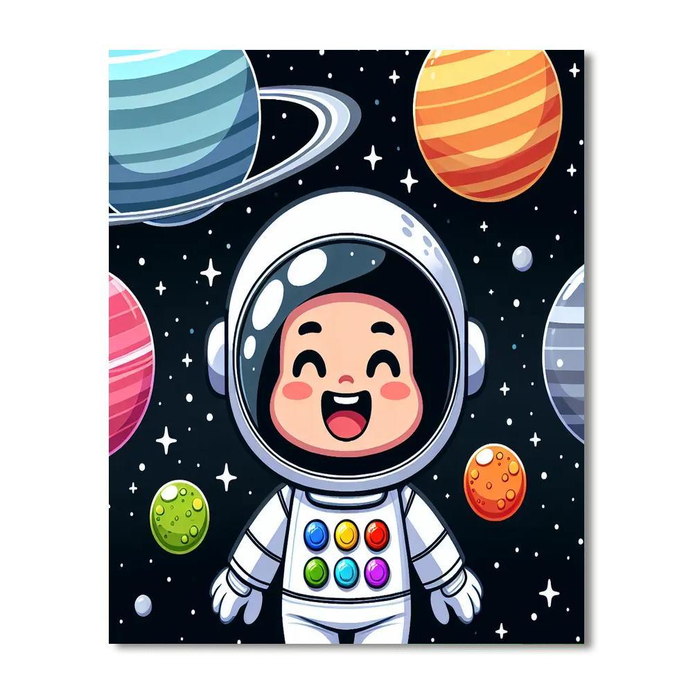 Galactic Galaxy Getaway Painting By Numbers Kit