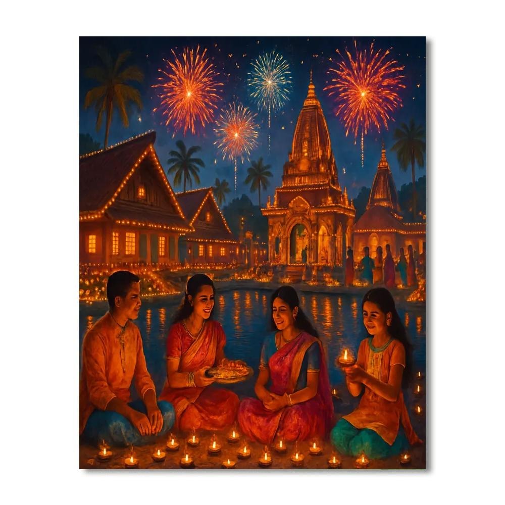 Diwali - Fiji Painting Number Kit