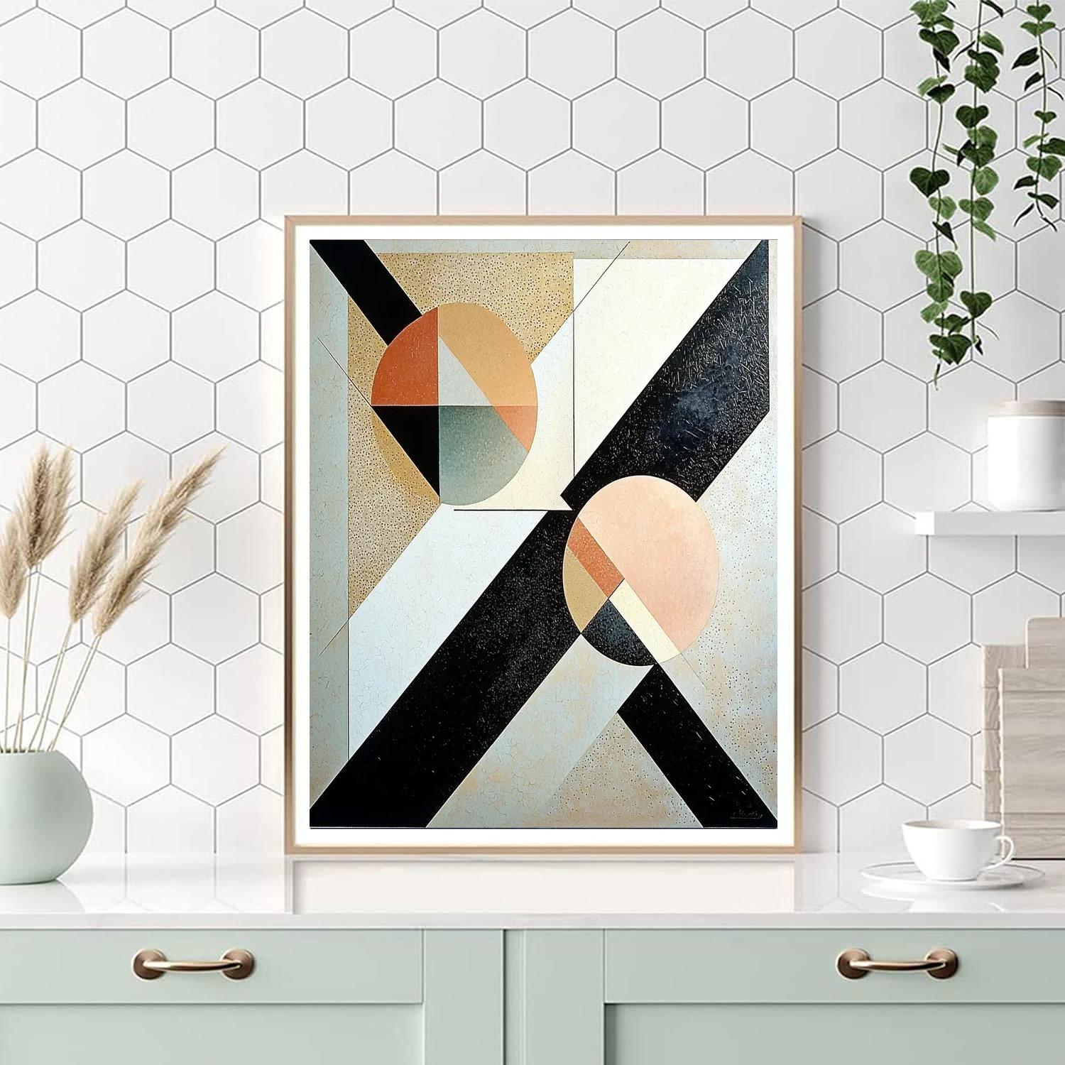 Kazimir Malevich Inspired Intricate Minimalism  Paint By Color