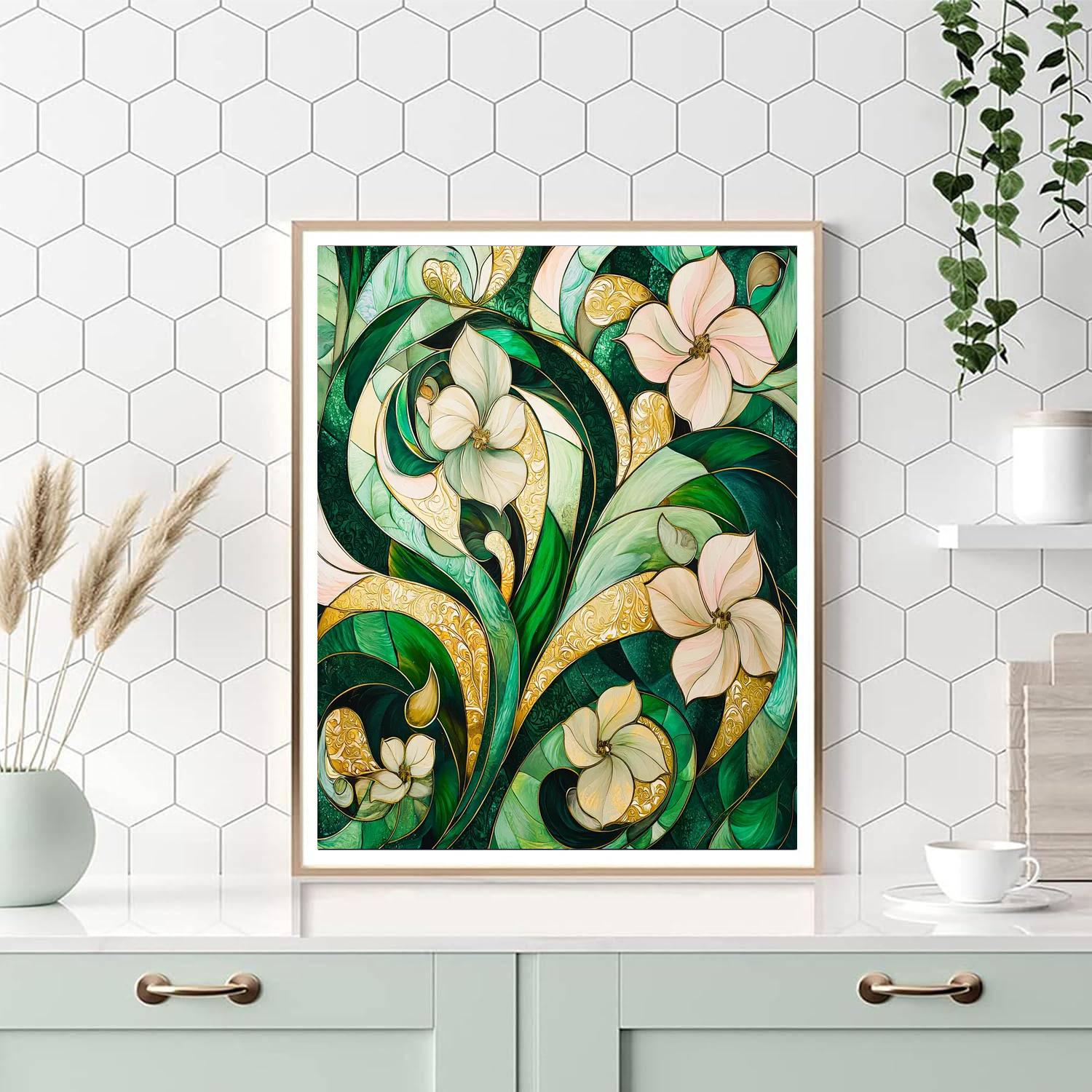 Alphonse Mucha Inspired Whispers Of The Enchanted Meadow  Paint By Numbers Kits