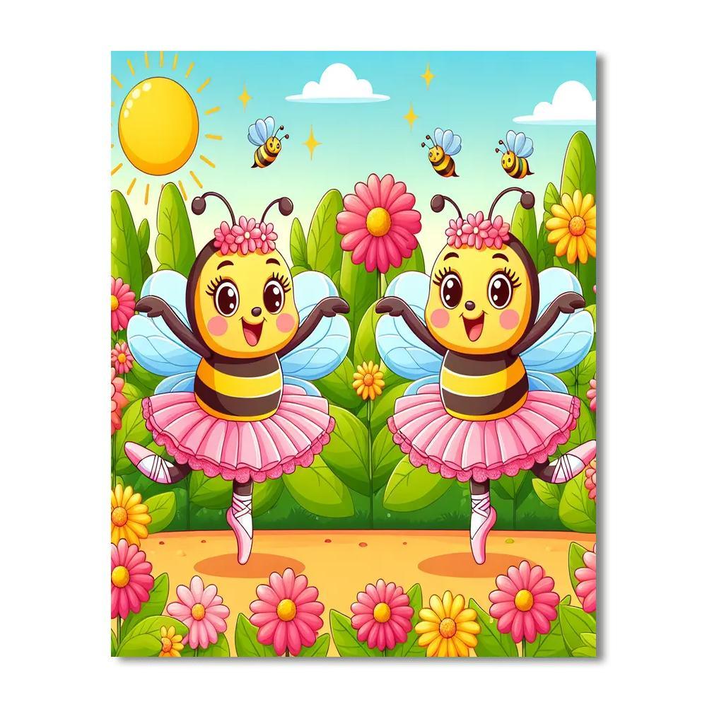 Buzzy Bee Ballet Painting Number Kit