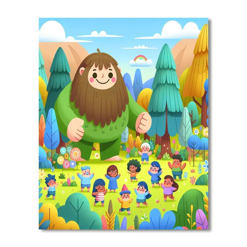 Adventure With Friendly Giants Paint By Numbers Art