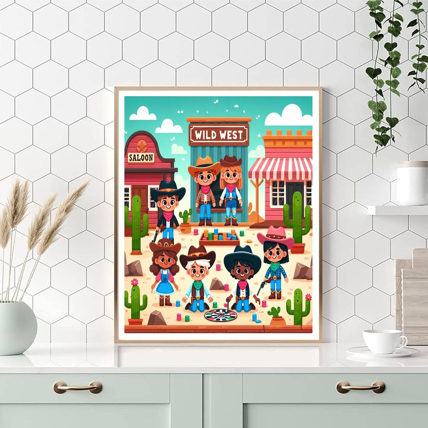 Whimsical Wild West Paint By Numbers Kits