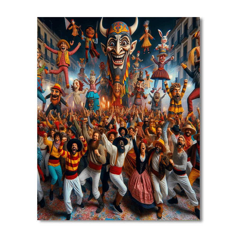 La Patum De Berga Painting By Numbers Kit