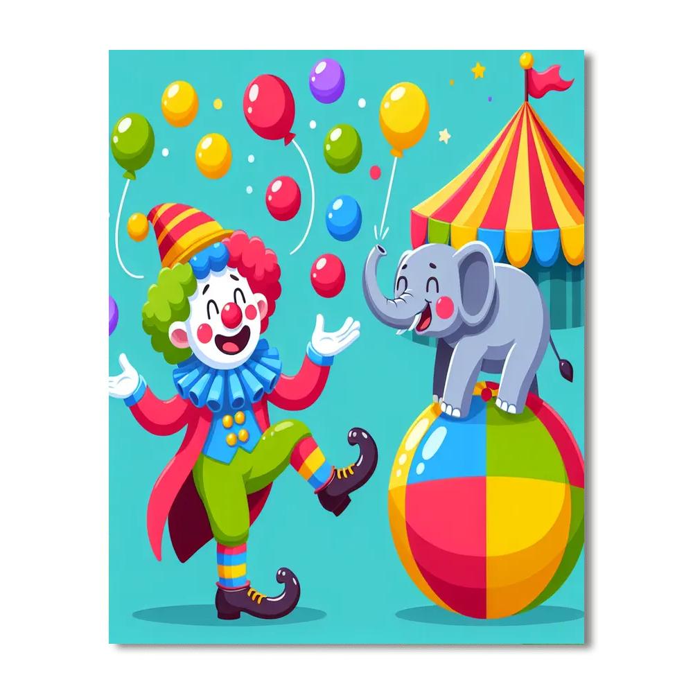 Circus Adventures DIY Paint By Numbers