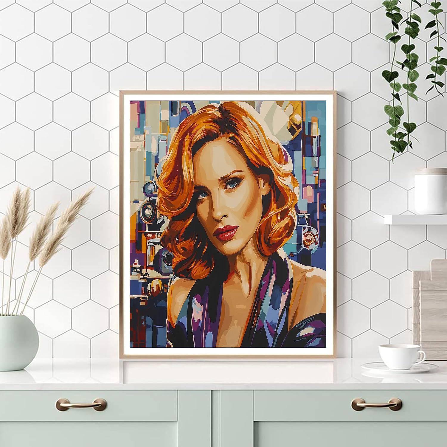 Jessica Chastain: The Fierce Heart Of Talented Truths Number Painting