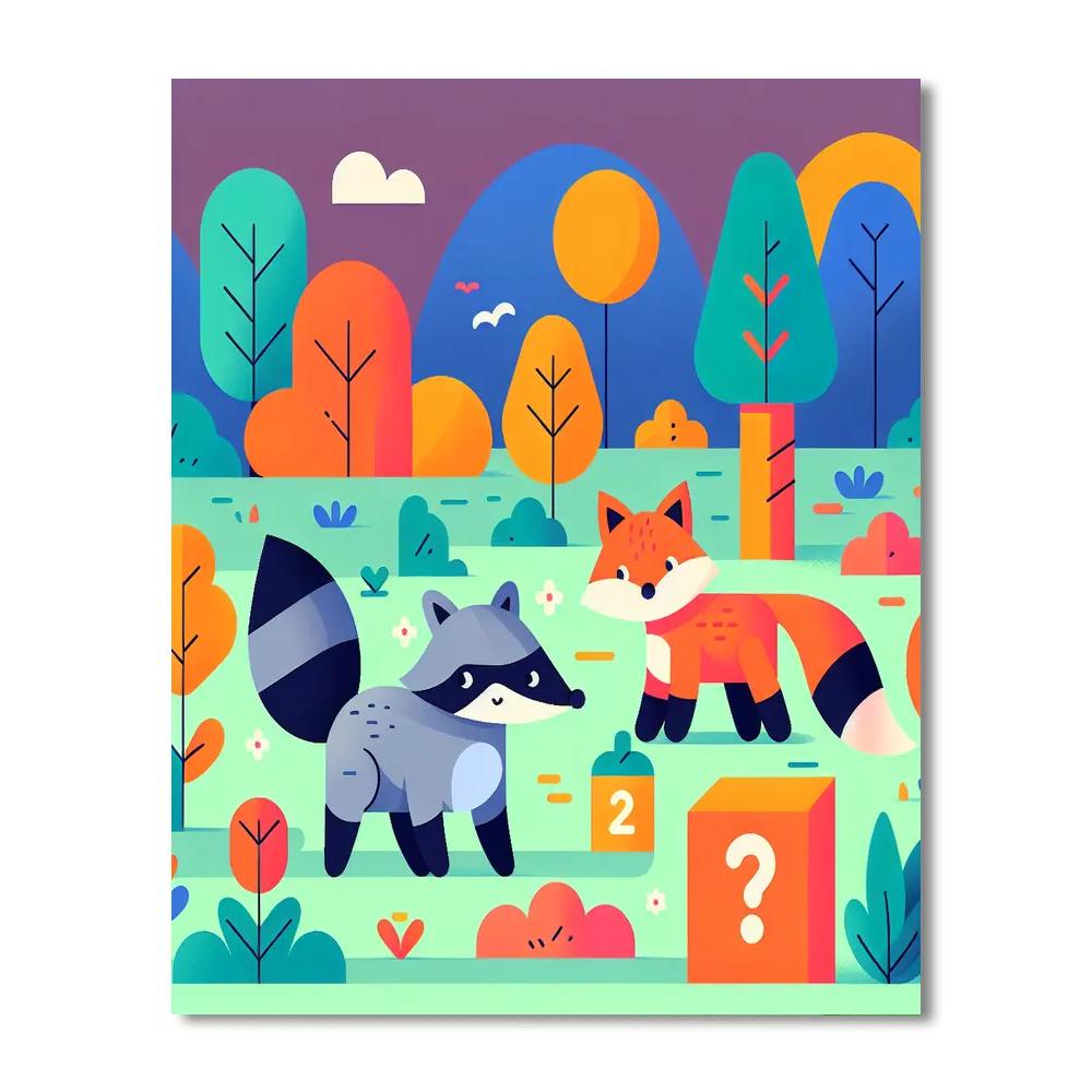 Curious Critter Chronicles Paint By Numbers Art