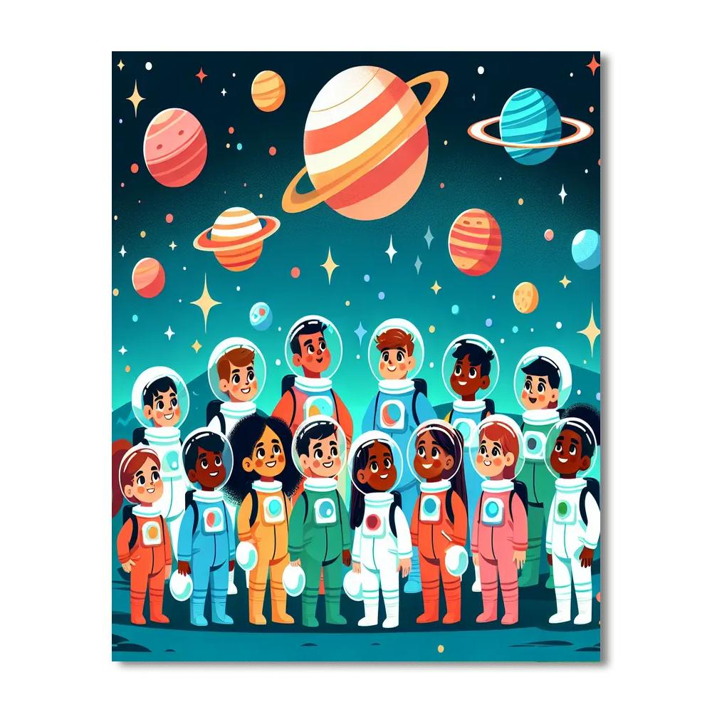 Galactic Star Quest Painting By Numbers Kit